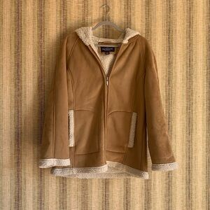 Mackintosh New England Faux Fur Coat Size M Women’s Jackets Beige Neutral